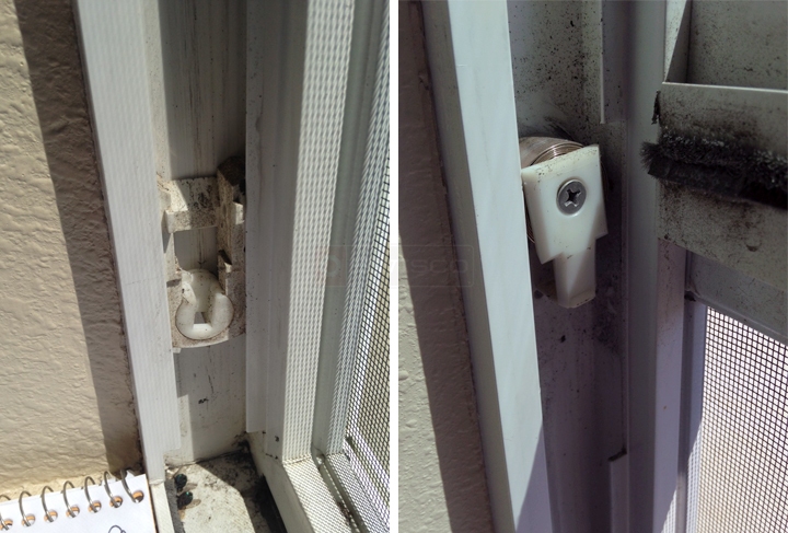 User submitted photos of window hardware.