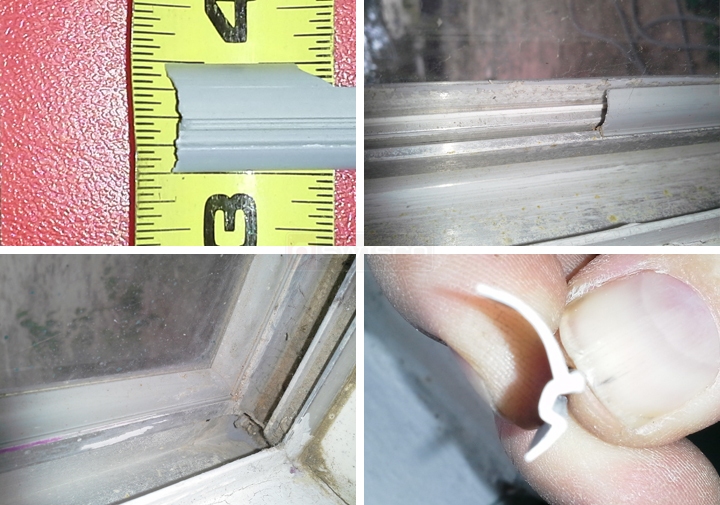 User submitted photos of snap in glazing.