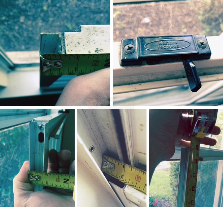 User submitted photos of window hardware.