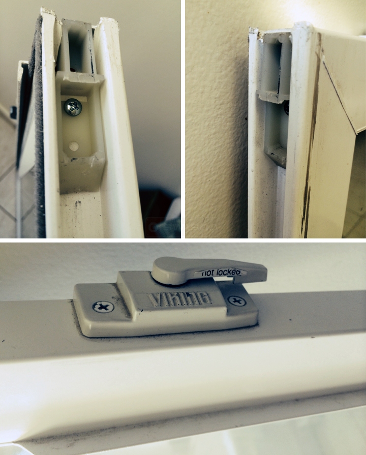 User submitted photos of window hardware.