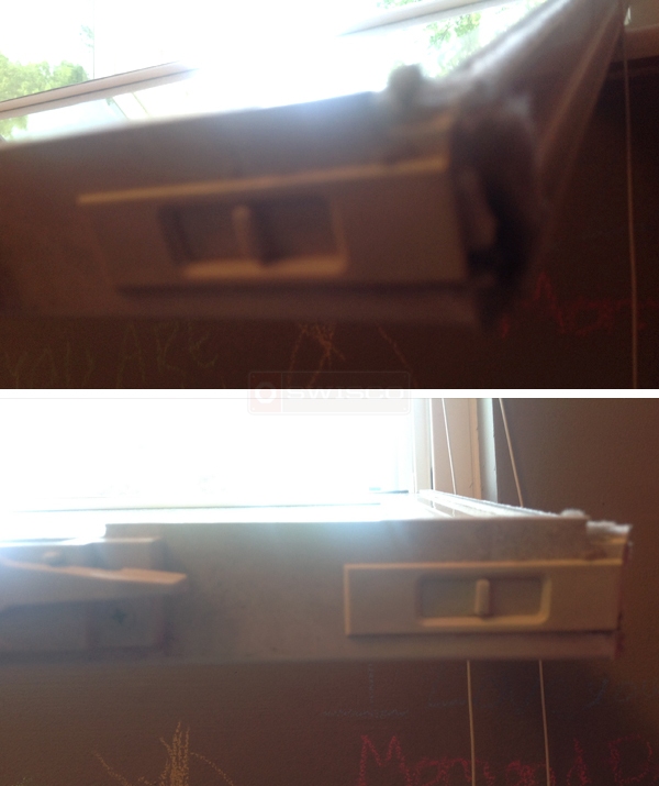 User submitted photos of a tilt latch.