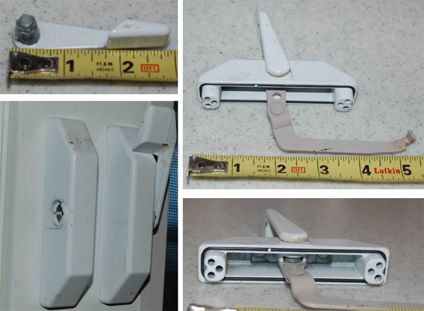 User submitted photos of a window lock.