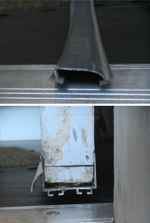 User submitted photos of a door sweep.