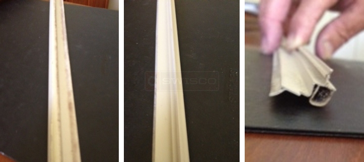 User submitted photos of weatherstripping.