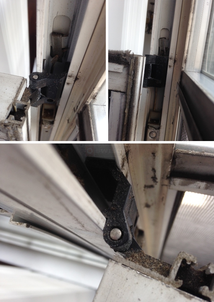 User submitted photos of window hardware.