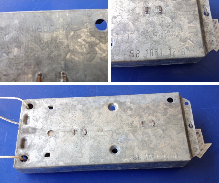 User submitted photos of an Andersen window balance.
