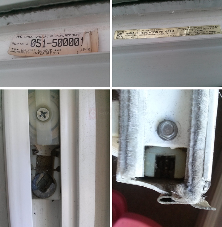 User submitted photos of window hardware.