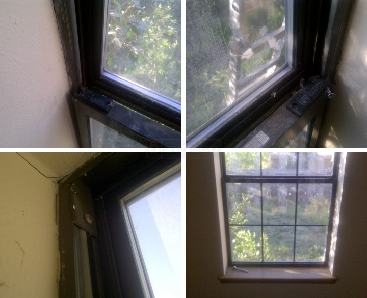 User submitted photos of window hardware.