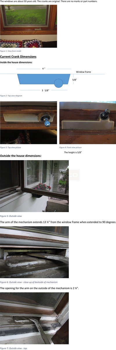User submitted photos of a window operator.