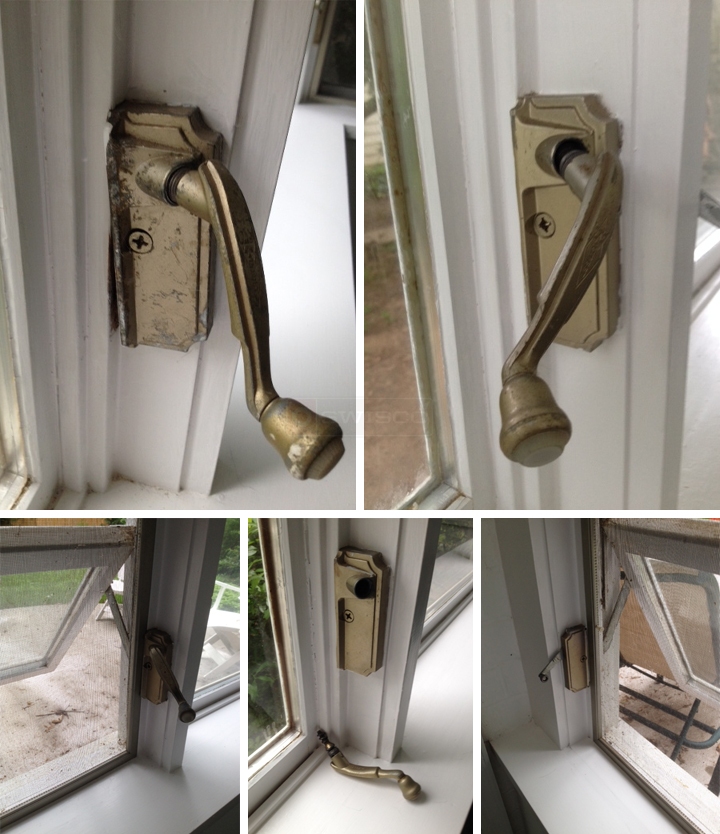 User submitted photos of an awning window operator.