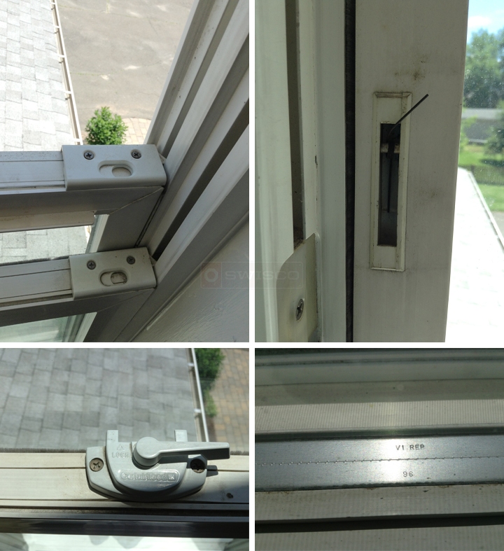 User submitted photos of window hardware.