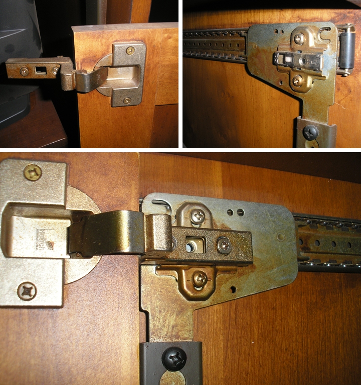 User submitted photos of cabinet hardware.