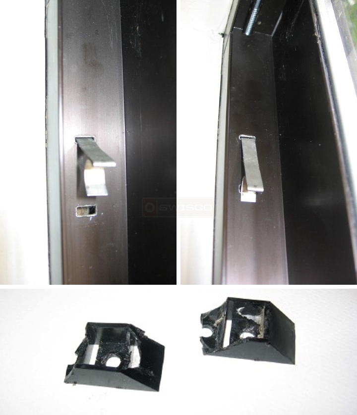 User submitted photos of window hardware.