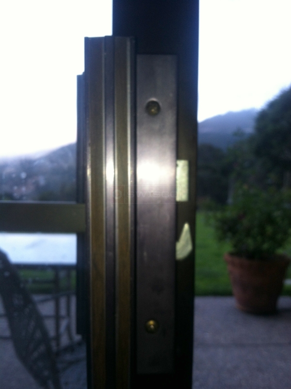 User submitted a photo of a patio door handle.