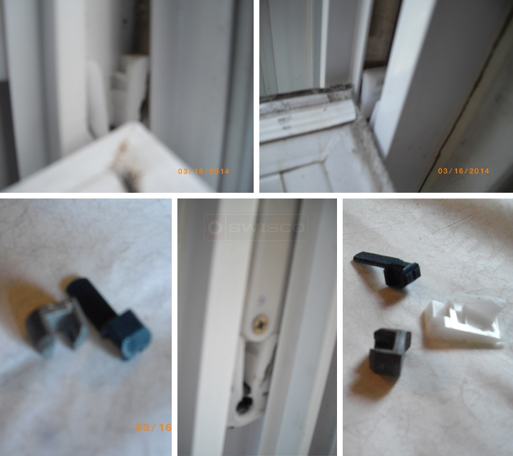 User submitted photos of window hardware.