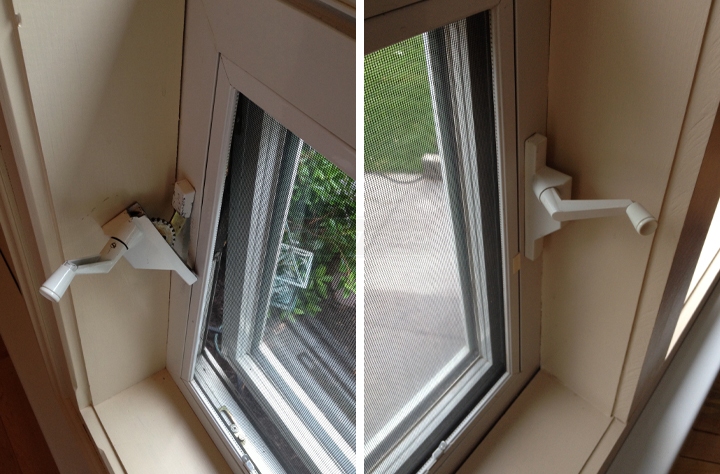 User submitted photos of a window operator.