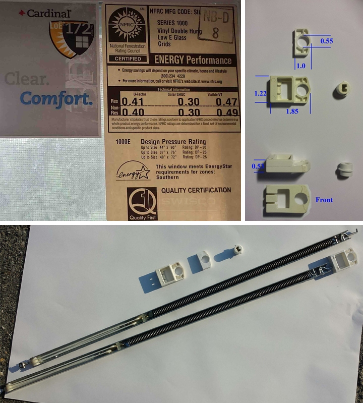 User submitted photos of window hardware.