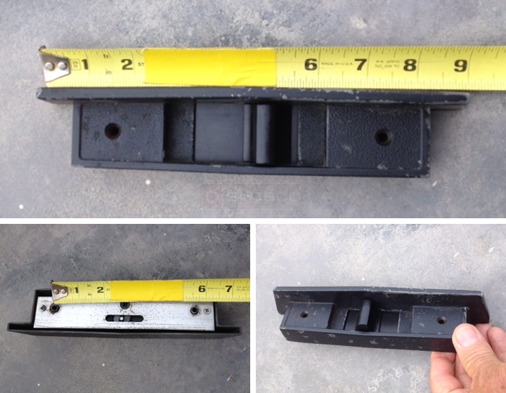 User submitted photos of a patio door handle.