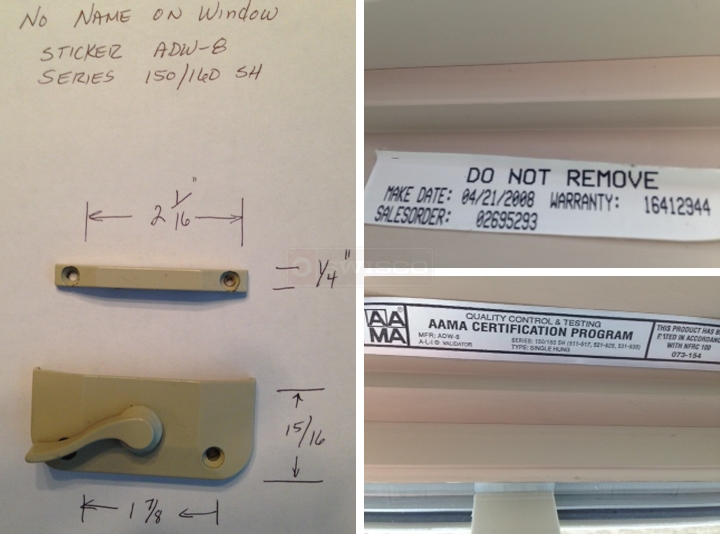 User submitted photos of a window lock.