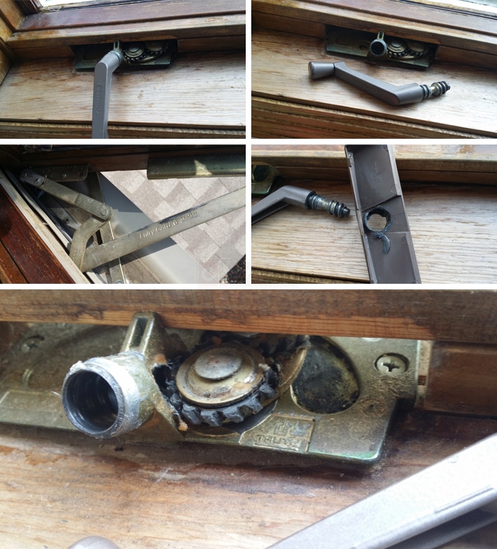 User submitted photos of a window operator.