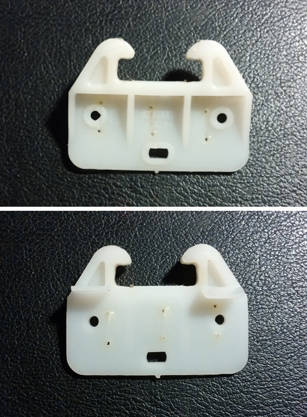 User submitted photos of a drawer guide.