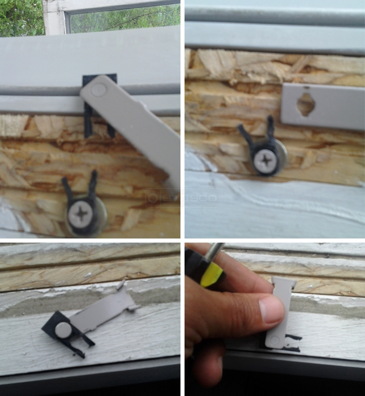 User submitted photos of window hardware.