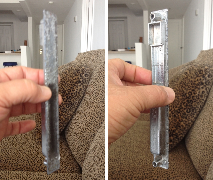 User submitted photos of patio door hardware.