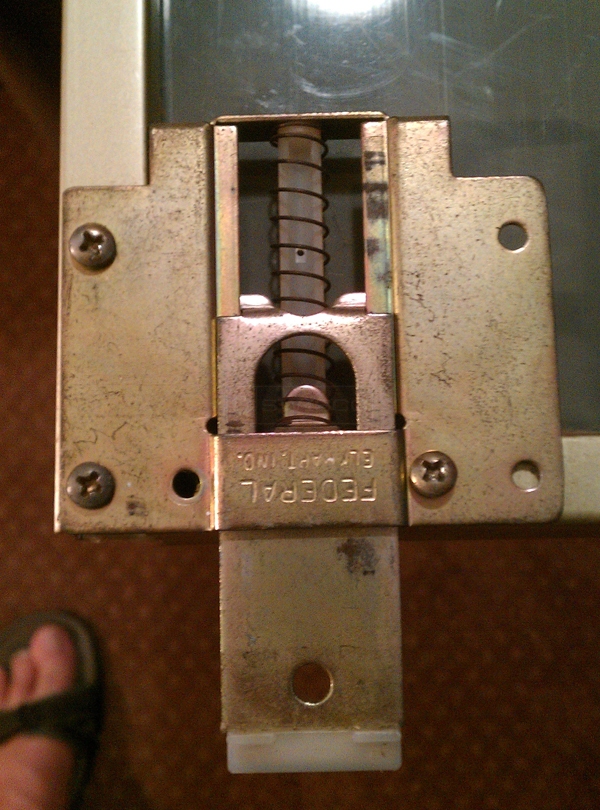 User submitted a photo of closet door hardware.