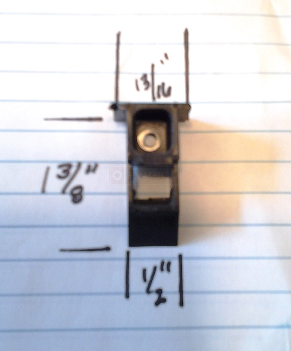 User submitted a photo of a top sash guide.