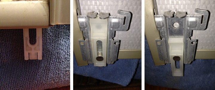 User submitted photos of mirror closet door hardware.
