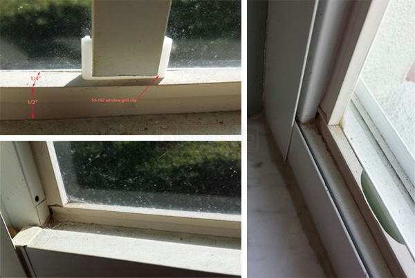 User submitted photos of window hardware.