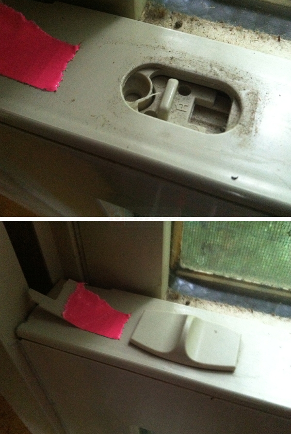 User submitted photos of a tilt latch.