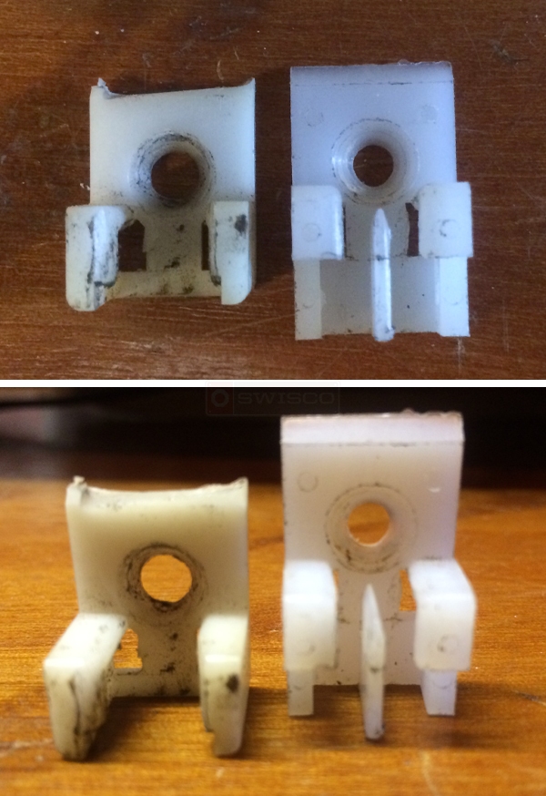 User submitted photos of sash clips.
