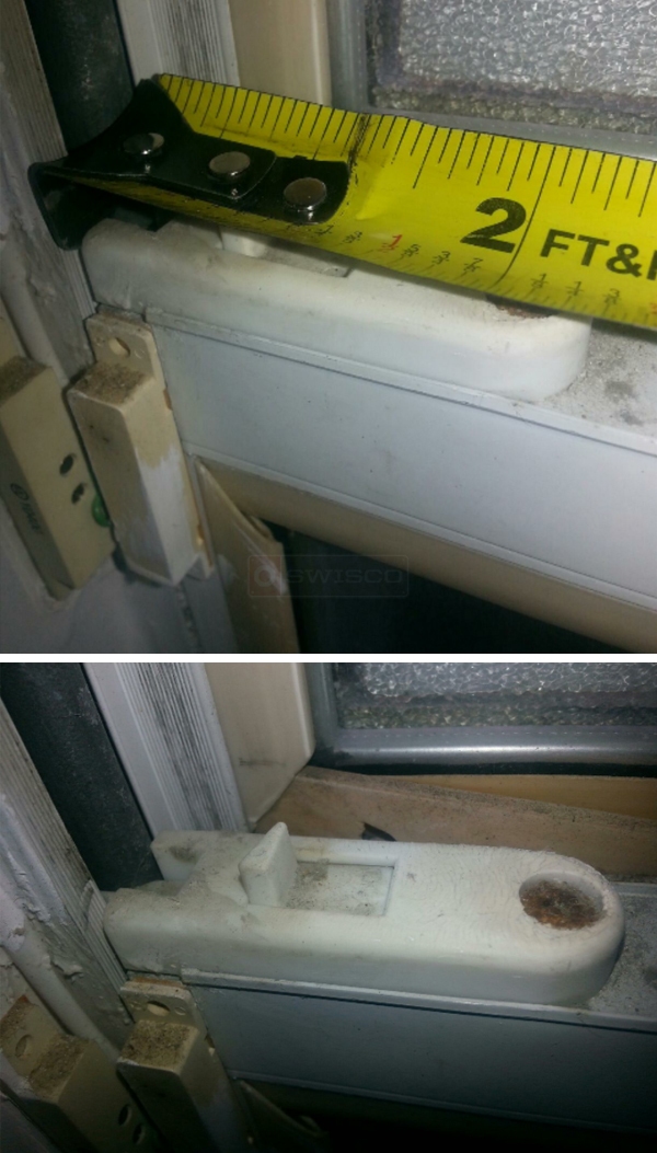 User submitted photos of a tilt latch.