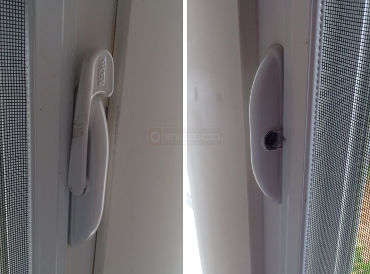 User submitted photos of a window lock.