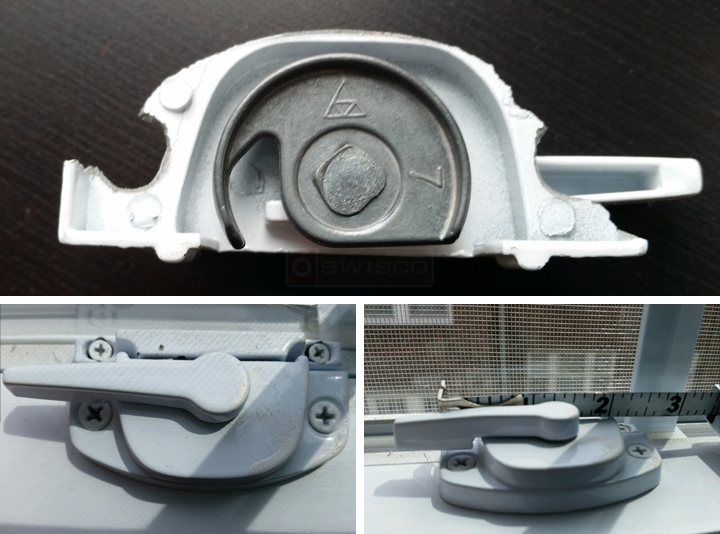 User submitted photos of a window lock.