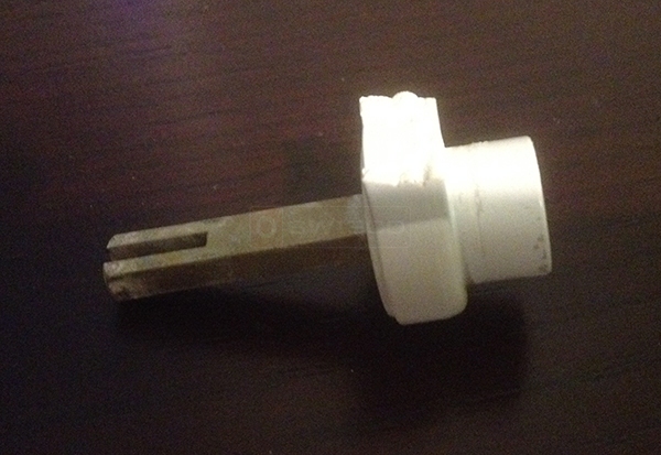 User submitted a photo of patio door hardware.