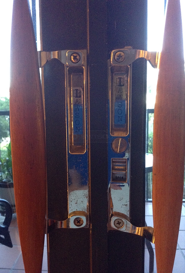 User submitted a photo of patio door handles.
