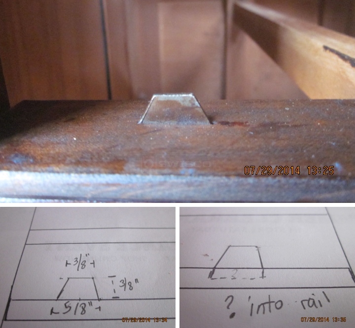 User submitted photos of drawer hardware.