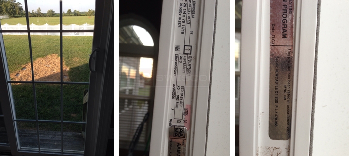 User submitted photos of patio door hardware.