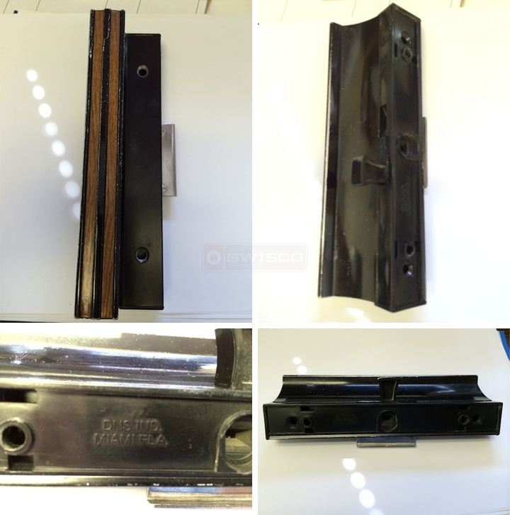 User submitted photos of patio door hardware.
