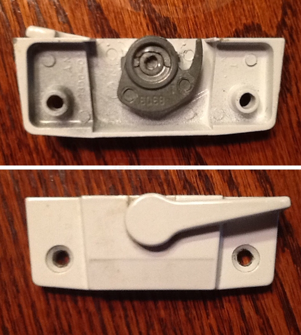 User submitted photos of a window lock.