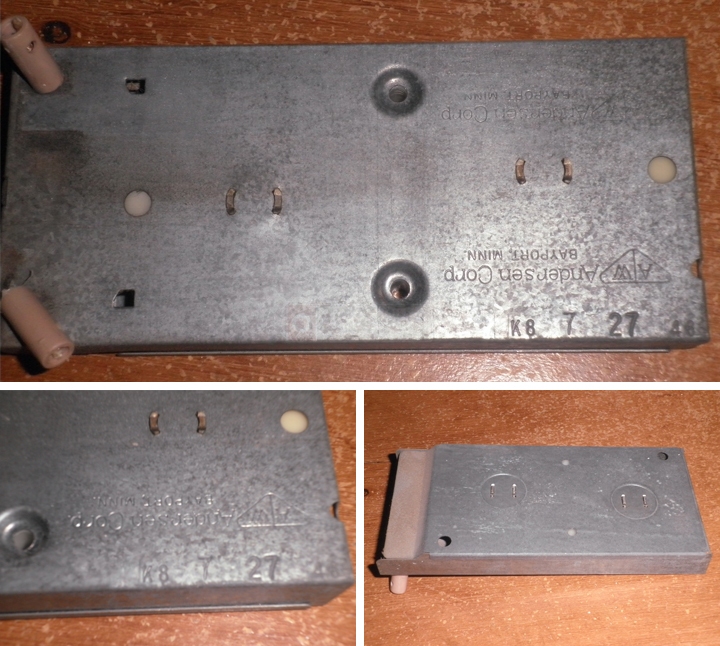 User submitted photos of an Andersen window balance.