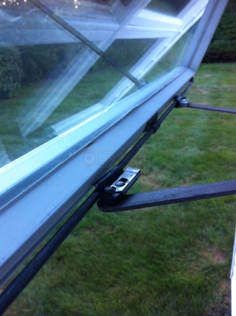 User submitted a photo of awning window hardware.