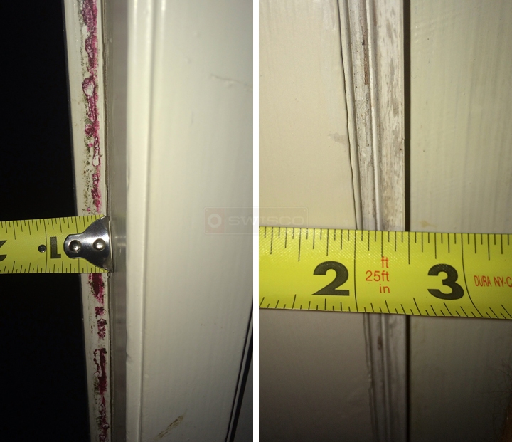 User submitted photos of weatherstripping.