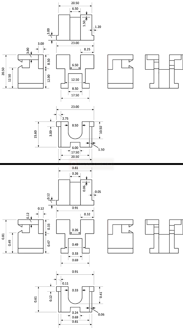 User submitted diagrams of window balance parts.