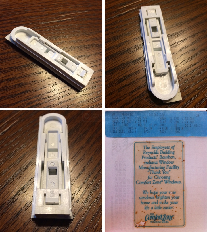 User submitted photos of a tilt latch.