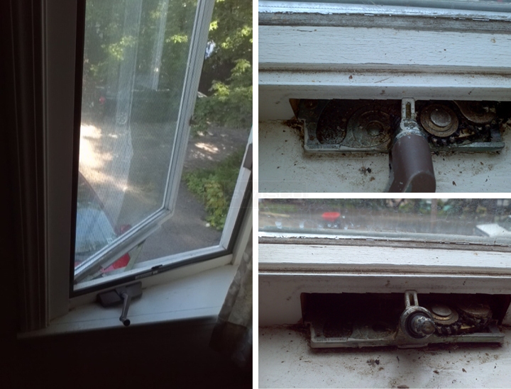 User submitted photos of a window operator.