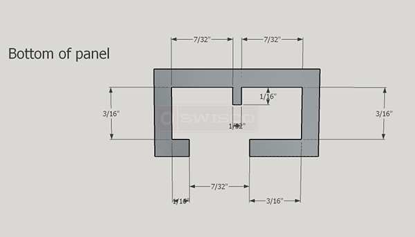 User submitted a diagram of a slide bolt.