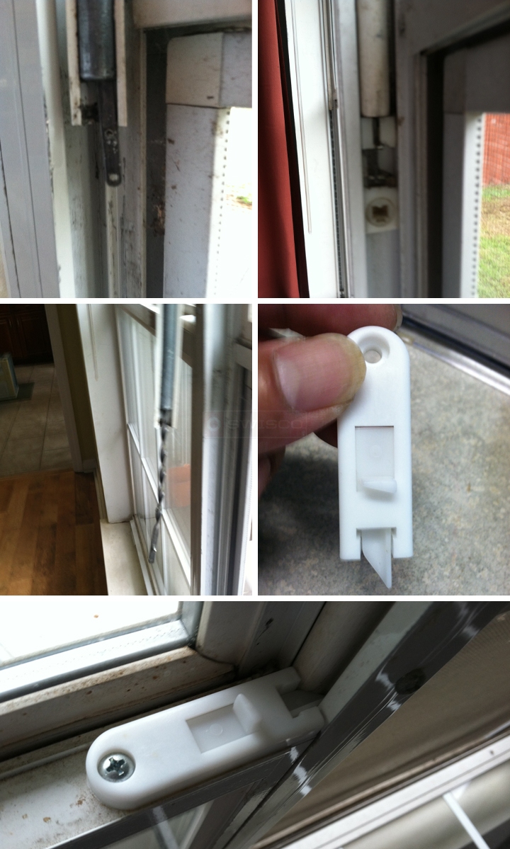 User submitted photos of window hardware.